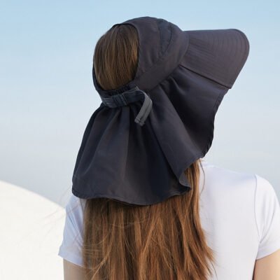 Custom Summer Sun protection Waterproof Hat Run Climb Sport Cap with RemovableHat Camping Cap